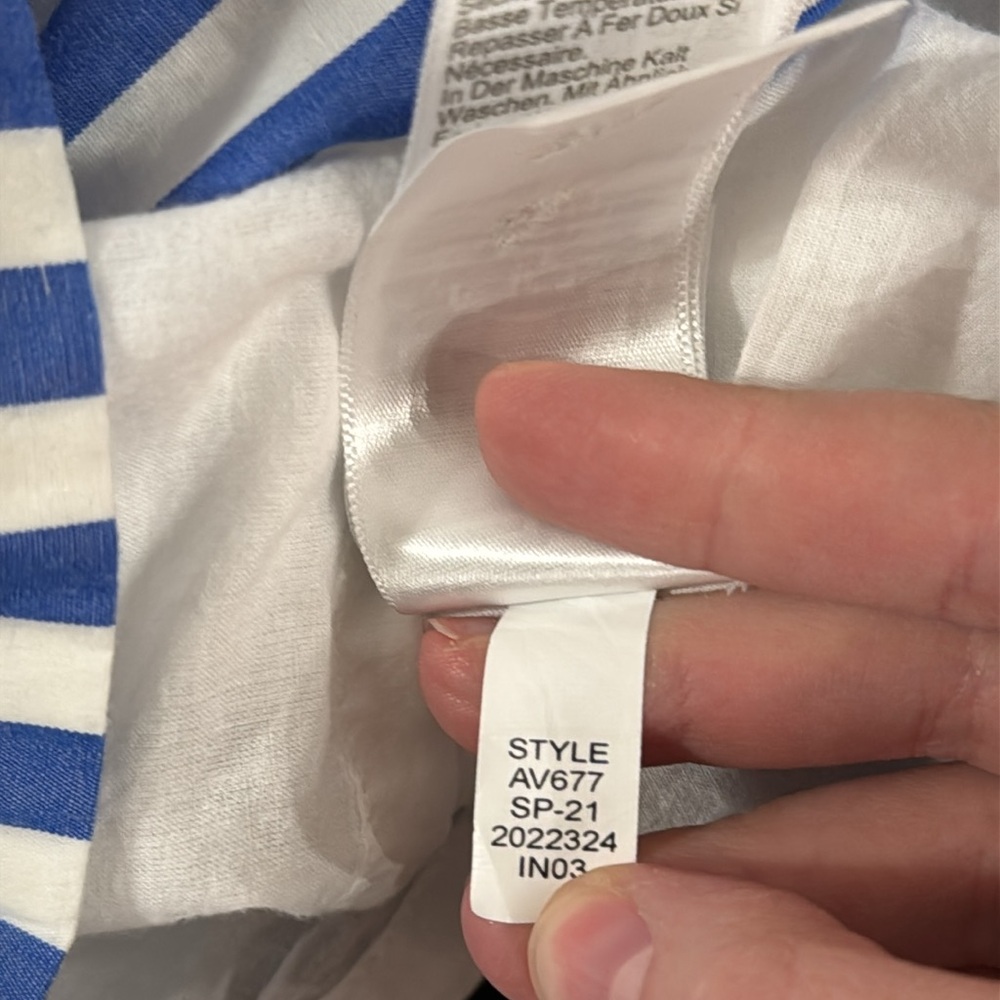 J Crew Factory Striped sleeveless tiered mini dress in cotton poplin size 6 - Picture 11 of 12
